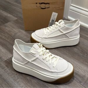 UGG White Platform Sneakers